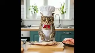 Cat eats Fish chef Recipe