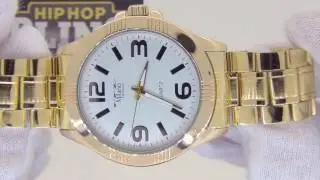 Gold Hip Hop Watch
