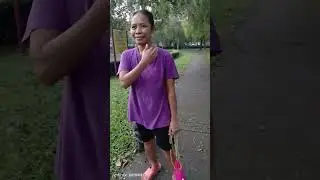 Walking at fish park in Malaysia meet my new friend India..Ang sarap kausap