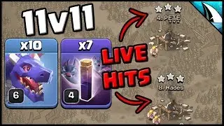 *LIVE* TH11 DragBat War Attacks - Attempt for Fresh 6 Pack | Clash of Clans