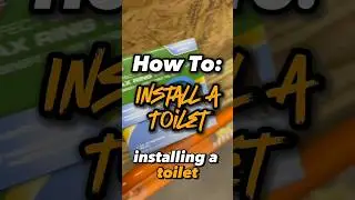 🚽 Pt. 1 Guide to Installing a Toilet: #DIY #Plumbing101 #ToiletInstall #BathroomUpgrade