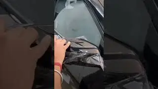 #Tata Harrier black Dark Edition apply 3m Premium black gloss (PPF) applying process @ANUJDEORE