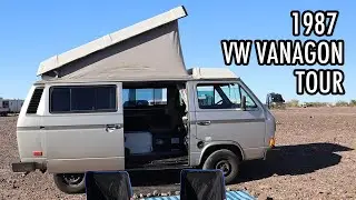 Touring an Unrestored 1987 Volkswagen Vanagon Camper!
