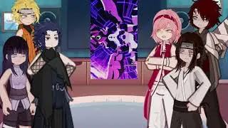 Naruto friends react to Naruto as cid kagenou | the eminence in shadow | Sasuke | Gacha life 2