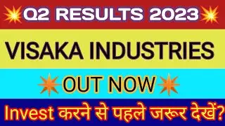 Visaka Industries Q2 Results 2023 | Visaka Industries Results | Visaka Industries ltd Share News
