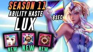 SEASON 11 ABILITY HASTE LUX HAS AN 8 SECOND ULT?! - League of Legends