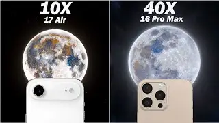 iPhone 17 Air vs iPhone 16 Pro Max Live ZOOM Camera Test Comparison 