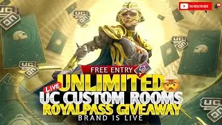 Unlimited UC Custom Rooms💴| Pubg mobile live UC custom room| pubgmobile| pubg live