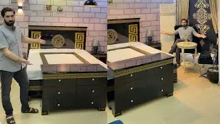 New Article Versace Design Bed Set in Factory Rate at Islamabad Furniture Factory Home Decor Design