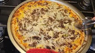 Great Value Thin Crust Cheesesteak Pizza is it great or n what #cheesemeup