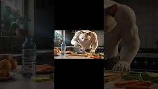 How My Cat Got FIT 🐱🔥 | Gym Transformation Story  #cat #gym #shorts #gymmotivation #viral