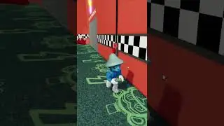 SMURF CAT ESCAPES FNAF BARRY'S PRISON RUN! 🔵 #shorts