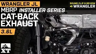 Jeep Wrangler JL 3.6L MBRP Installer Series Cat-Back Exhaust Sound Clip & Review