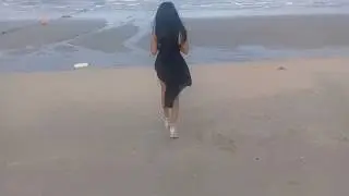 So beautiful Asia Thai girl in the beach