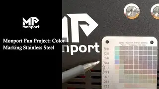 Color Marking Stainless Steel with the GI 30 MOPA Fiber Laser! | #monportlaser
