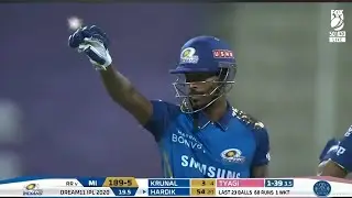 Hardik pandya 60*(21) vs Rajasthan Royals IPL 2020 ( Ball-by-Ball ) #cricket #ipl