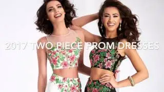 2017 Ideal Two Piece Long Prom Dresses