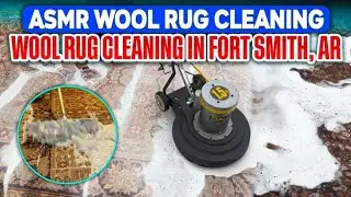 ASMR Wool Rug Cleaning | Wool Rug Cleaning in Fort Smith, AR #rugcleaningservice #rugwashing