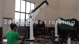 0.35T 3.5M Small Yacht Crane For Deck Cargo Lifting