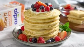 Pancakes de post rapide si pufoase / Clatite americane de post #jamilacuisine