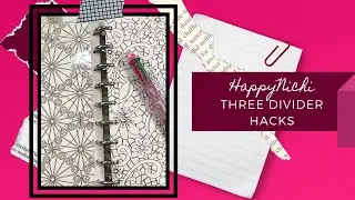 Happynichi|Fauxbonichi| THREE DIVIDER/DASHBOARD HACKS