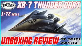 TESTORS 1/72 XR-7 THUNDER DART UNBOXING REVIEW