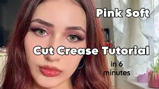 HOODED EYES Pink Soft Cut Crease Eyeshadow Tutorial in 6 Minutes