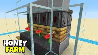 Easiest Honey Farm & Honeycomb Farm in Minecraft [No Red Stone]