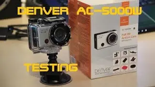 Unboxing and testing DENVER AC-5000W Actioncam