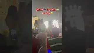 Russian 🇷🇺😱in Indian🇮🇳 wedding!!#russia #russian #wedding