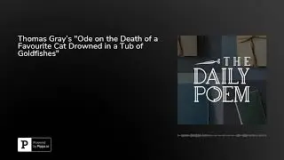 The Daily Poem | Thomas Gray's 