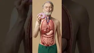 What Happened If We Eat Donut #baby #medical #3danatomy #anatomy #babyasmr