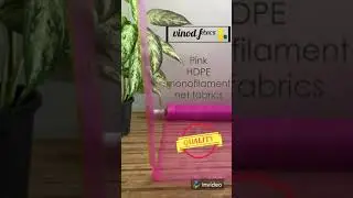 Vinod Fabrics   Pink Packaging Product Video | HDPE monofilament net fabric | +919099666529