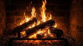 Cozy Fireplace Ambience | Relaxing Fire Sounds for Sleep, Study & Relaxation