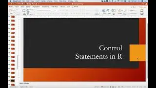Control Statement in R | Part - 1 | Lecture - 22