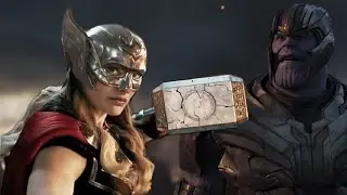 Jane Foster Thor destroys Thanos