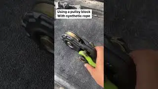 Can you use a snatch block with synthetic rope? #offroadrecovery #offroad #video #truck #stuck #jeep