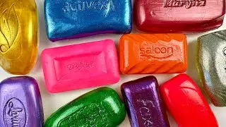 ASMR Carving colored soap. Soothing cutting soap | ASMR Soap.