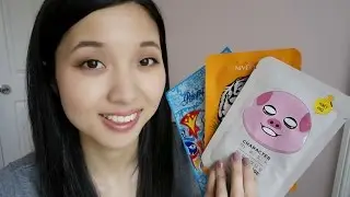 Testing Korean Character Face Mask | ft. The Face Shop, Niveola, Skin 9 Village