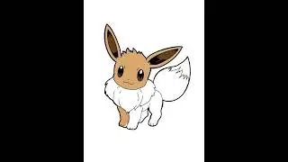 pokemon drawing / Eevee / #133 / pokemon / pokedex