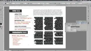 Area Type & Paragraph Panel