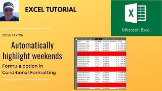 Автоматически выделяйте выходные в Excel! (Условное форматирование, функция &laquo;День недели&raquo;)