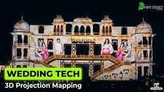 Biggest Varmala Entry of Indian Wedding - Projection Mapping by Mint Studio Vj Nirav