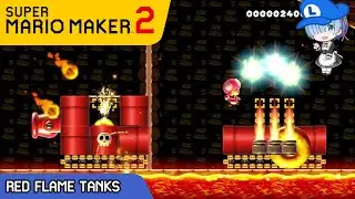 Red Flame Tanks by AYTM - COOL MUSIC LEVELS in Mario Maker 2!