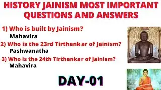 History Jain religion || Jain important Questions and Answers || in English