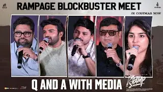 Q And A With Media @ K-Ramp Rampage Blockbuster Meet | Kiran Abbavaraam | Yukti Thareja