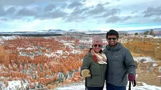 Bryce Canyon's Winter Wonderland: A Silent Snowy Hike (Rim Trail)@HikerAakanksha#snow #utah