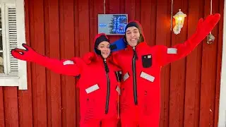 Arctic ICE FLOATING in Rovaniemi, Lapland | Unique Winter Adventure Vlog 🥶