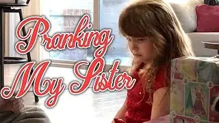 GIVING MY SISTER A BAD CHRISTMAS PRESENT PRANK!