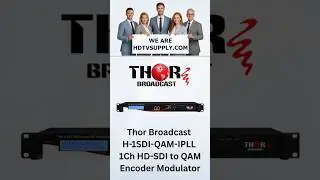 Thor Broadcast H-1SDI-QAM-IPLL 1Ch HD-SDI to QAM Encoder Modulator